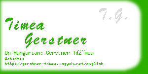 timea gerstner business card